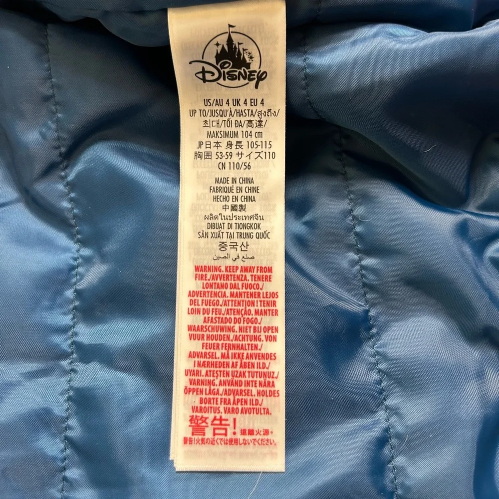 DISNEY STORE‎ NWT Mickey Mouse Varsity Bomber Jacket Kid Sz 4 Blue Chenille NEW